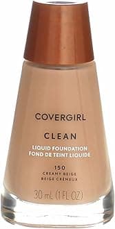 CoverGirl Clean Liquid Makeup, Creamy Beige [150], 1 oz (Pack of 4)