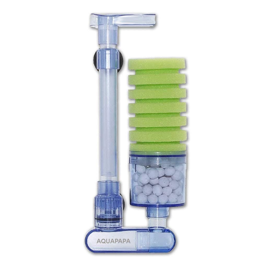 Multi Layer Filter Media Biochemical Sponge Filter for Betta Fry Aquarium Fish Tank Up to 25 Gallon (1-Pack)