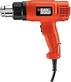 Black & Decker Heat Gun, Corded, Dual Heat Settings up to 1000 Degrees, 1350 Watt (HG1300)