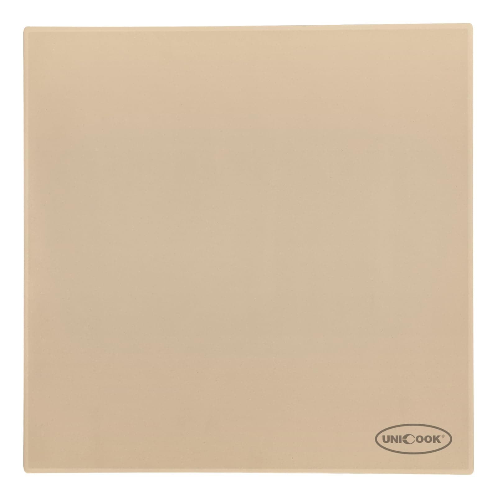 Unicook Extra Large Pizza Stone 18 Inch, Square Baking Stone for Oven and Grill, Heavy Duty Bread Pizza Pan, Thermal Shock Resistant Cooking Stoneware