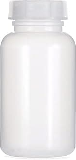 1x 500 ml LDPE Wide-Mouth Bottles with Screw Caps - Empty Chemical & Laboratory Bottles for Kitchen, Hobby or Lab Storage