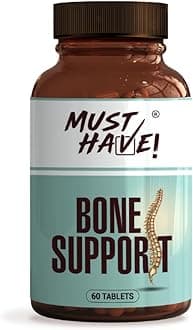 Must Have! Bone Support includes Bioavailable Calcium| Vit D3| Vit K2| Magnesium & Zinc| Boron| Hadjod| Helps in Bone Density, Joint Mobility & Muscle Relaxation - Vegetarian - 60 Tabs | Pack of 2