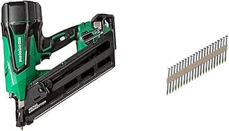 Bundle of Metabo HPT 36V MultiVolt Cordless Metal Connector Nailer Kit | NR3665DA + Metabo HPT Framing Nails | 1-1/2 in. x .148 in | 17134HPT