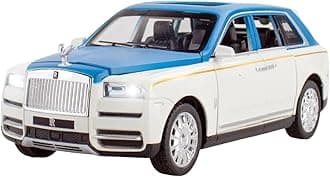 Magicwand® 1:24 Scale Die-Cast Metal Dual-Tone Cullinan with 6 Openable Doors Working Headlights & Tail Lights【Pack of 1】【Colors as Per Stock】