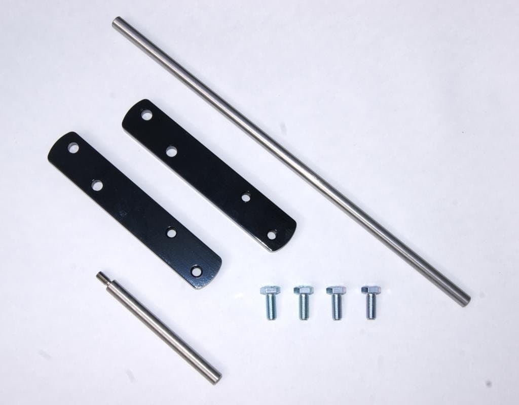 Compatible with Yamaha Road Star Warrior 5" Forward Control Extension Kit - Black Powder Coat, Stainless Steel Extension Depot