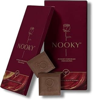 Nooky Premium Dark Chocolate For Men & Women (Pack of 2) | Mood-Boosting Dark Chocolate Treat | Ideal Vegan & Gluten-Free Set For Men & Women | Deliciously Crafted For Energy & Delight,80 G