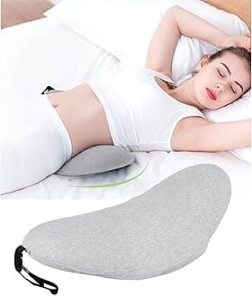 Lumbar Support Pillow Sleeping Waist Pillow Memory Foam Pregnancy Wedge Cushion Lower Back Support Sleeping Pillow For Waist Back Pain Spine Sciatic Pain Relief For Bed Sofa Chair Car Seat Travel