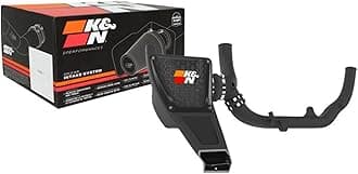 K&N Dryflow Cold Air Intake Kit: Easy to Clean, Oil-Free Air Filter, Guaranteed to Increase Horsepower up to 11 HP: Compatible with 2.7L, V6, 2021-2023 FORD (Bronco) 30-2619