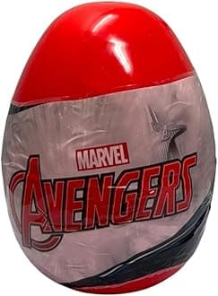 CARTOON Marvel Avengers Mini Egg with Surprise 5 Pieces Baby Carrier with Stationery Accessories Colours and Designs for Children