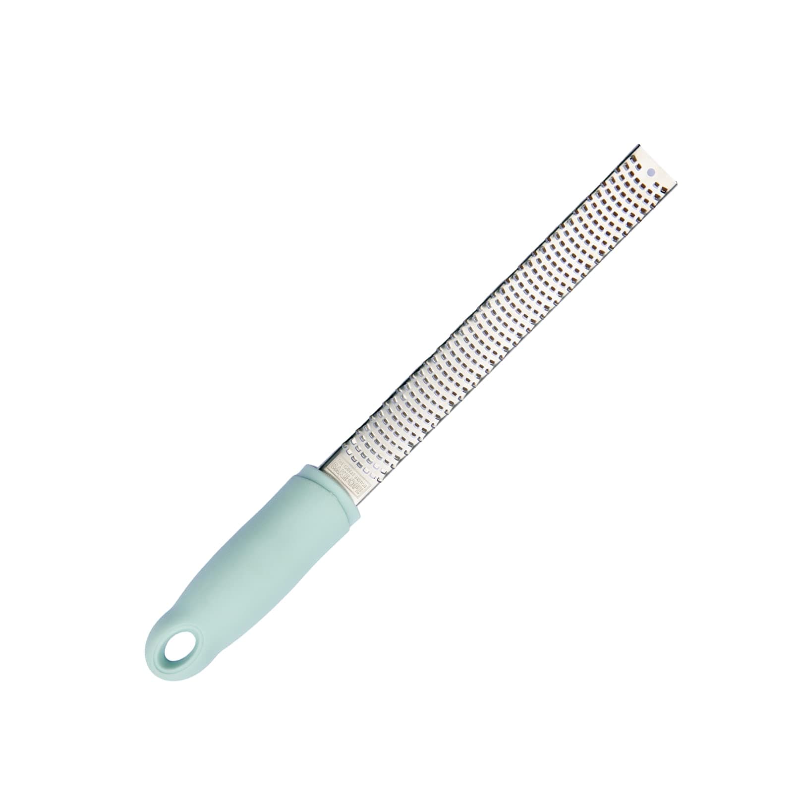 Zester Grater Tool for Zesting Lemon & More Micro Planer for Finely Grating Garlic, Ginger, Nutmeg, Parmesan, Chocolate etc, Stainless Steel, Blue, Large