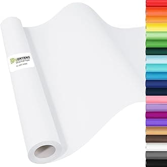 15" x 600" (50') Decorative Craft Paper Roll, White Wrapping Paper, Bulletin Board Paper Roll for Art Craft Supplies, Kids Poster Easel Chart Painting Drawing Paper, Bouquet Flower Wedding Gift Wrap