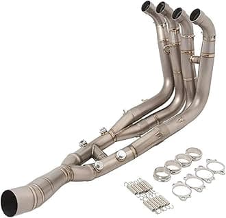 Motocycle Exhaust For B&MW S1000RR 2019-2024 S1000R 2021-2024 Exhaust System Slip On Motorcycle Headers Pipe Front Connector Tube Exhaust End Silencers(Titanium alloy 1)