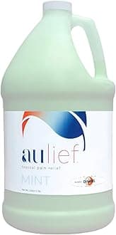 China-Gel Aulief Pain Relief Cream Arthritis & Muscle Rub for Sore Muscles & Joint Pain, Neck, Knee & Back Aches, Premium Mint Green Topical Gel, 128 oz Bottle