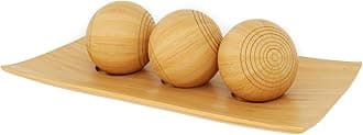 Creative Scents Harmony Decor Tray and Ball Set - Centerpiece Table Decoration - Coffee Table Decor - Dining Table Decor Centerpiece Table Decor Bowl for Home Decor, Living Room, Entry Table, TV Stand