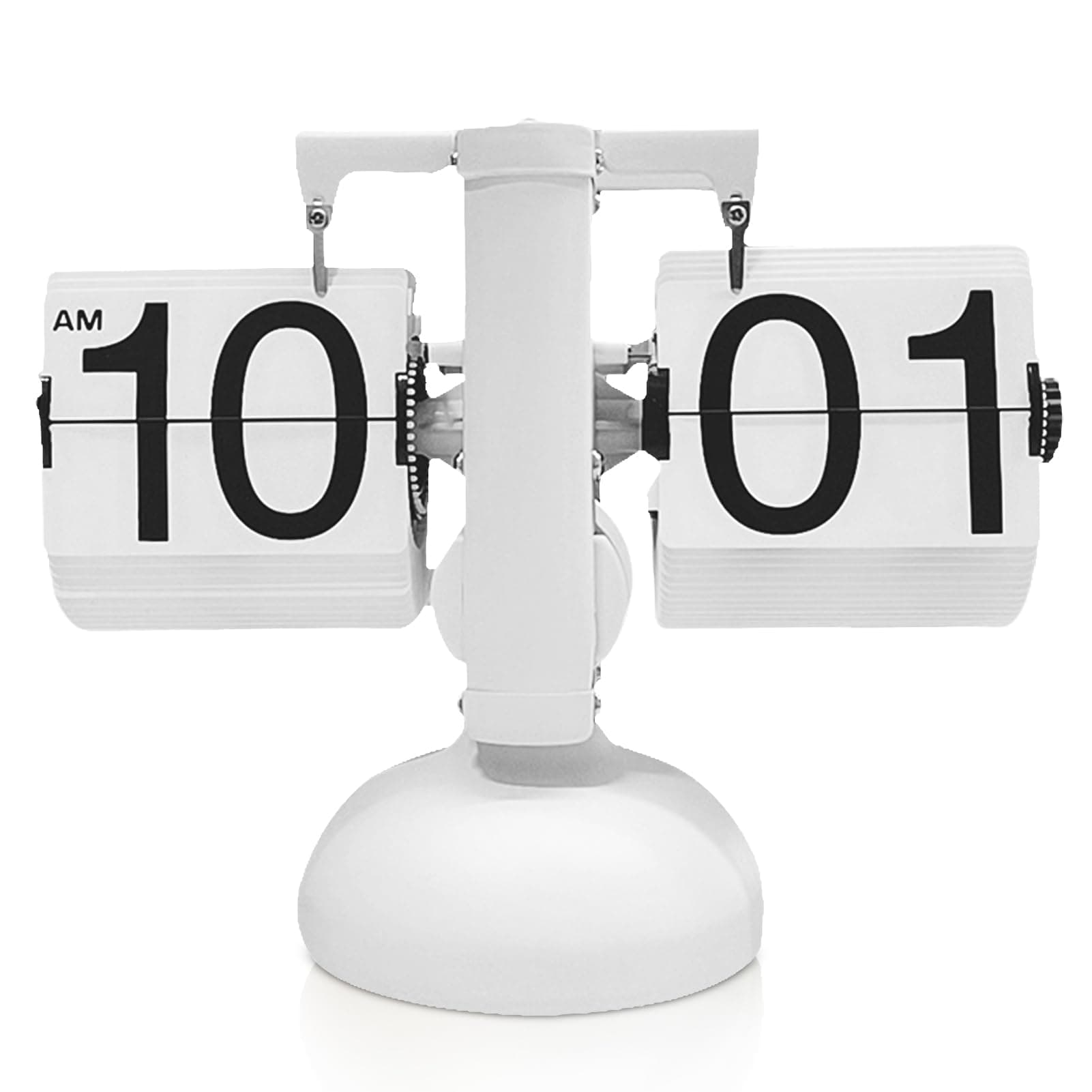 HERCHR Flip Desk Clock,Retro Flip Down Clock Automatic Digital Clock Auto Pag...