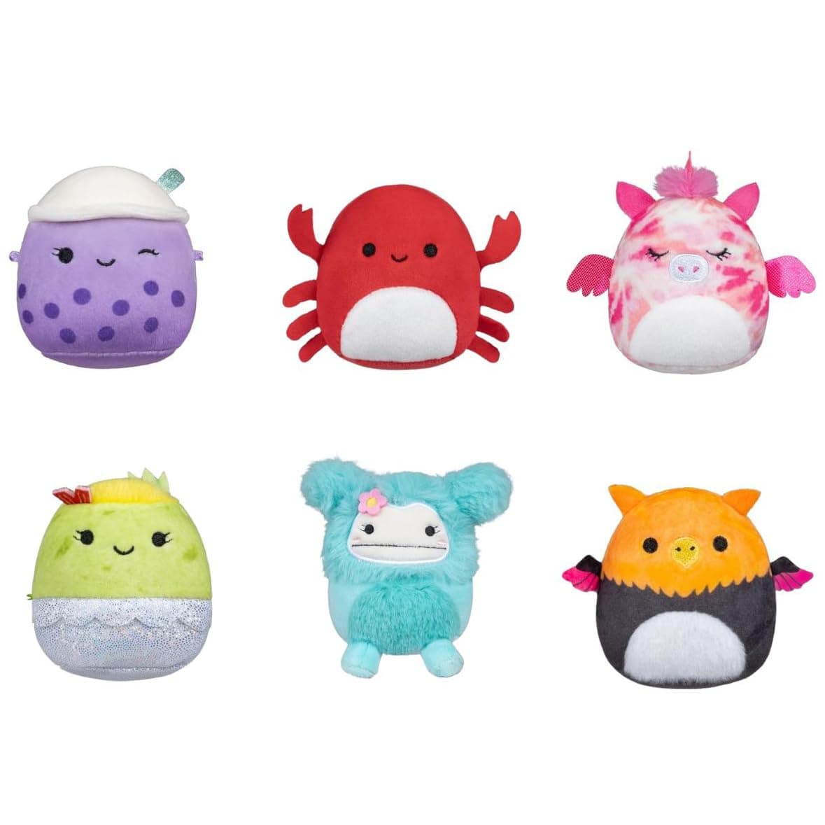 Squishmallows - 2.5" - 6-Pack Plush- Style 1
