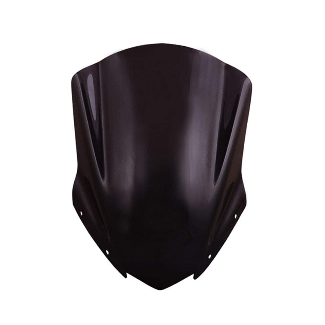 JB Racing Windscreen Windshield Touring Visor 1.0 Wind Deflectors for Bajaj Dominar 400 (Black)
