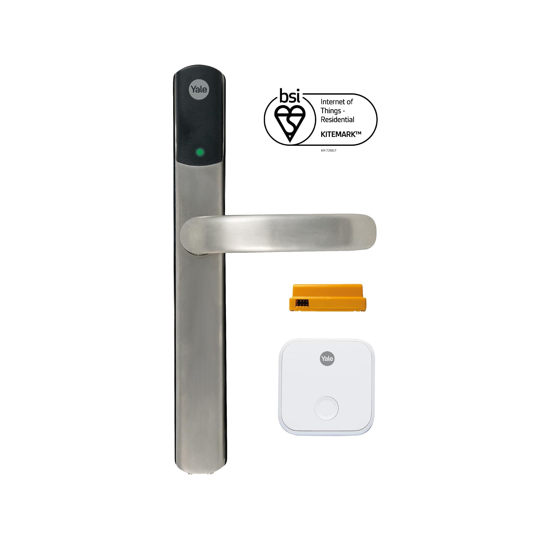 Conexis L2 Smart Door Lock [NO Subscription Required] Remote Access from Anywhere, Anytime, No Key Needed, Works with Alexa, Google Assistant and Philips Hue - Satin Nickel