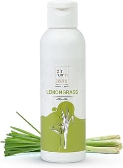 AIR-ROMA Pure, Natural and Undiluted Lemon Grass Aroma Diffuser Oil, 100ml | Strong & Long-Lasting Aroma - Fragrance Oil for Home, Office, Candles