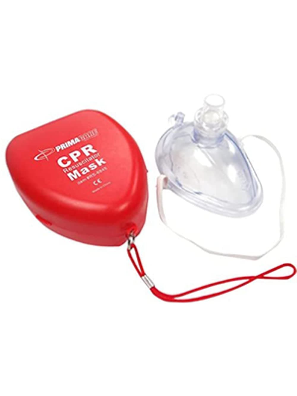 RS-6845 Red CPR Mask Hard Plastic Carrying Case
