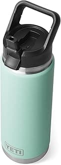 YETI Rambler 26oz Bottle Vacuum Insulated Stainless Steel with Straw Cap Seafoam