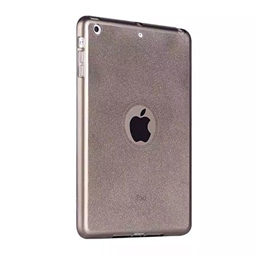 Ceslysun iPad Mini 4 7.9" Case Shiny Sparkle Glitter Bling Case Clear Soft TPU Transparent Gel Silicone Bumper Tab Case[Scratch Resistant] Skin Cover for Apple iPad Mini 4 7.9" (Black)