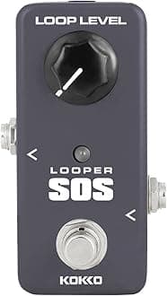 Guitar Loop Pedal Looper Effects 5 Minutes Looping Time Loop station,Exclude Power Adapter - KOKKO(FLP2)