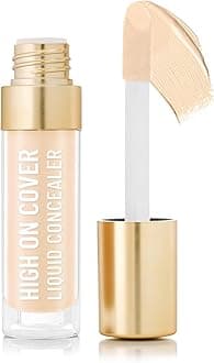 Select High on Cover Liquid Concealer with No-Crease Formula | Matte Finish | Enriched with Vitamin E| Shade- 1.0 Fair, 5.5ml |