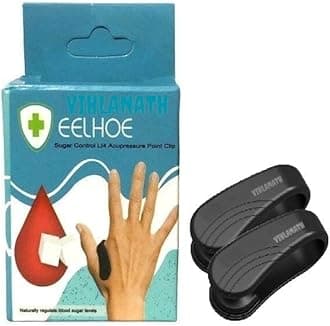 Sugar Control Acupressure Clip for Diabetics Sugar Control LI4 Acupressure Point Clip Headache Relief Products Migraine &Tension Relief (PACK OF 2)(standard)