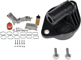 Dorman 926-959 Patented Upgraded Aluminum Engine Oil Filter Housing with Oil Cooler and Filter Compatible with Select Models (OE FIX) & 46835 PCV Valve Assembly Compatible with Select Models