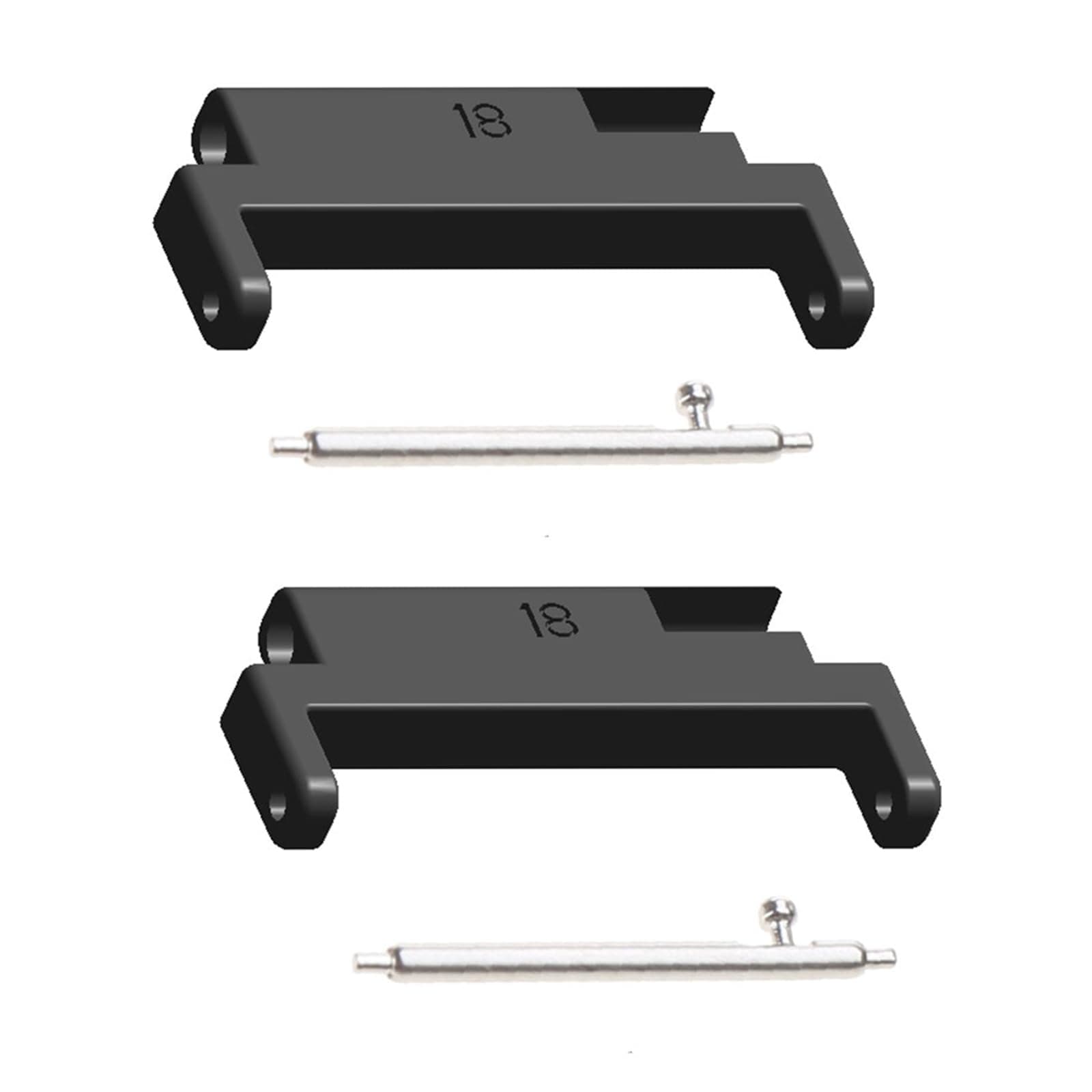 Watch Strap Connector Lugs Adapter Quick Release Metal Link Attachment Compatible For 18mm-20mm Watchband 2pcs