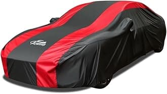 AltoCover Full Exterior Car Cover Waterproof All Weather Outdoor Protection with Red Stripe Design,UV,Rain,Snow&Windproof, Scratch Resistant, Universal Fit for Sedan(188 to 193 inches)