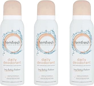 Femfresh 125ml Feminine Freshness Deodorant Spray x Pack of 3