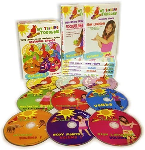 My Talking Toddler Early Communication Development System 9 Disc DVD & CD Set - Beginning Speech Volume 1 by My Talking Toddler