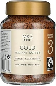 Mark & Spencer Gold Instant Coffee Smooth & Balanced 3 Medium Roast 100g