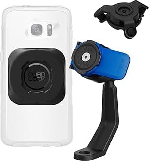 Mirror Stem Motorcycle Phone Mount Kit with Vibration Dampener and MAG Universal Adaptor