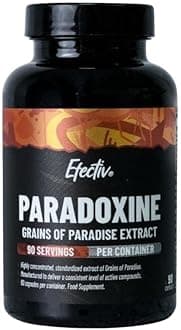 Efectiv Paradoxine Grains of Paradise Supplement - 90 Capsules for Weight Loss - Fast-Acting Weight Loss Pills - Natural Fat Burners - Vegan, Anti-Inflammatory - Made in UK