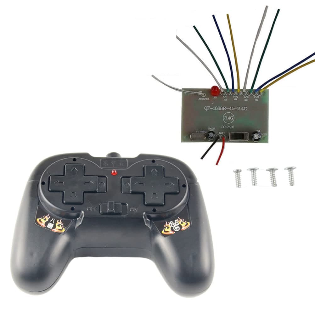 4 8 Channels 2.4GHz Long Range RC Transmitter and Receiver Remote Control Motor Controller kit for DIY Kids Toys Projects (8 Channels)