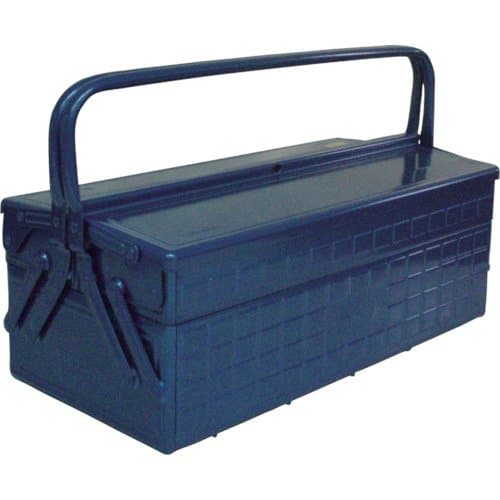 TruscoGL-470-B 2-Tier Tool Box, 18.5 x 8.7 x 11.3 inches (472 x 220 x 289 mm), Blue