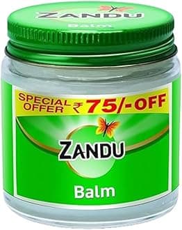 Zandu Balm 100ml, Effective relief from Headache, Body Pain, Sprain and Cold | No. 1 Ayurvedic Balm for Quick Pain Relief, Ayurvedic balm with no side effects