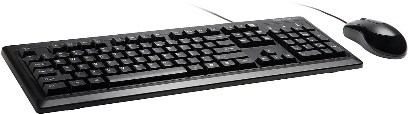 Mouse-in-a-Box and Keyboard Wired USB Desktop Set (K72436AM), Black
