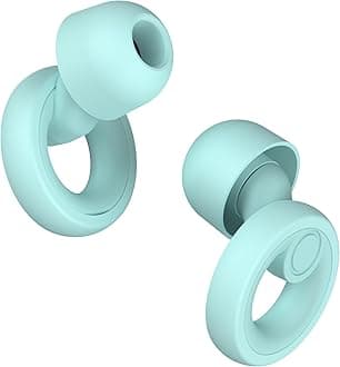 Jayine Ear Plugs for Noise Cancelling Ear Protection EarPlugs for Sleep,Concerts,Work,Study,8 Size Eartips with Small Box,Perfect -30dB Silicone Earplugs for Noise Reduction T-Blue