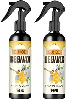VARENYYA Beeswax Furniture Polish Spray 120ml – Natural BeeWax Wood Shine & Cleaner for Brown Wooden Furniture, Floor Polishing, Restorer for Old Furniture, Doors, Tables, Chairs (2)