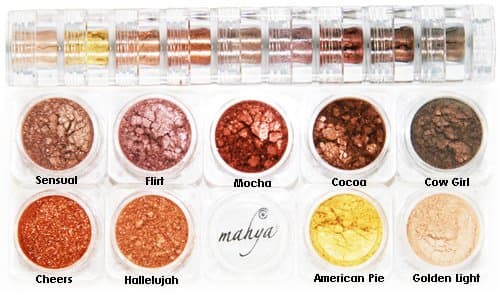 Mahya Mineral Eye Shadow 9 stack - Fall