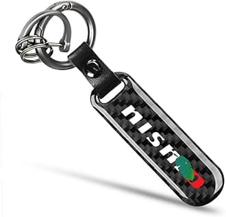 1PCS Car Keychain excellent carbon fiber texture Keychain detachable key rings Compatible with Juke 370Z 350Z GTR Skyline Z Nismo key accessories