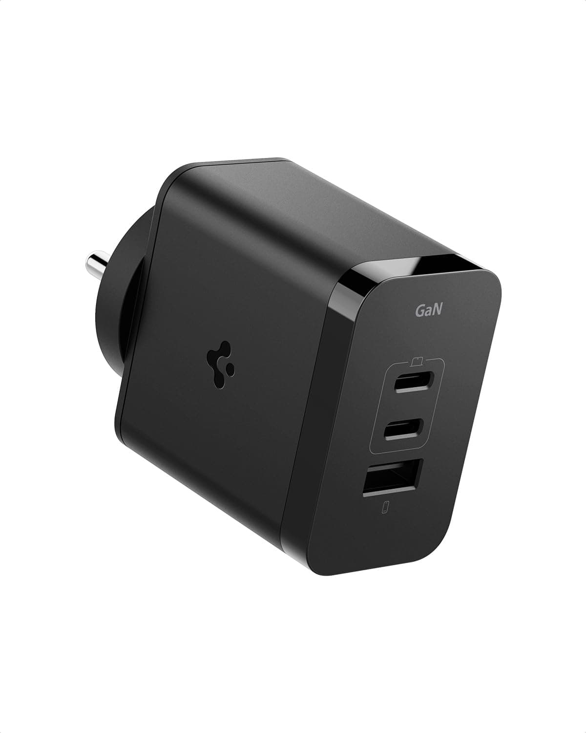 Fast Charging Adapter Total 65w, GaN, PD/PPS Support, BIS Certified, for iPhone 17/16/15(Pro,Pro Max,Plus), Galaxy S25/S24, OnePlus, iQOO, iPad, MacBook and More (PE2212IN) - Black