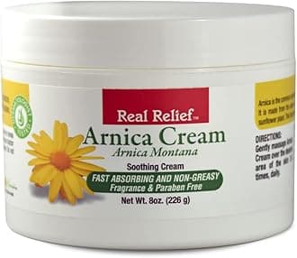Arnica Cream, Natural, Soothing, Non-Greasy and Unscented for Muscle Soreness and Massage, 8 oz (Pack of 1)