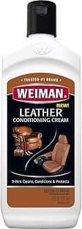 3 in 1 Deep Leather Cleaner & Conditioner Cream - Restores Leather Surfaces - Use on Leather Furniture, Car Seats, Shoes, Bags, Jackets, Saddles