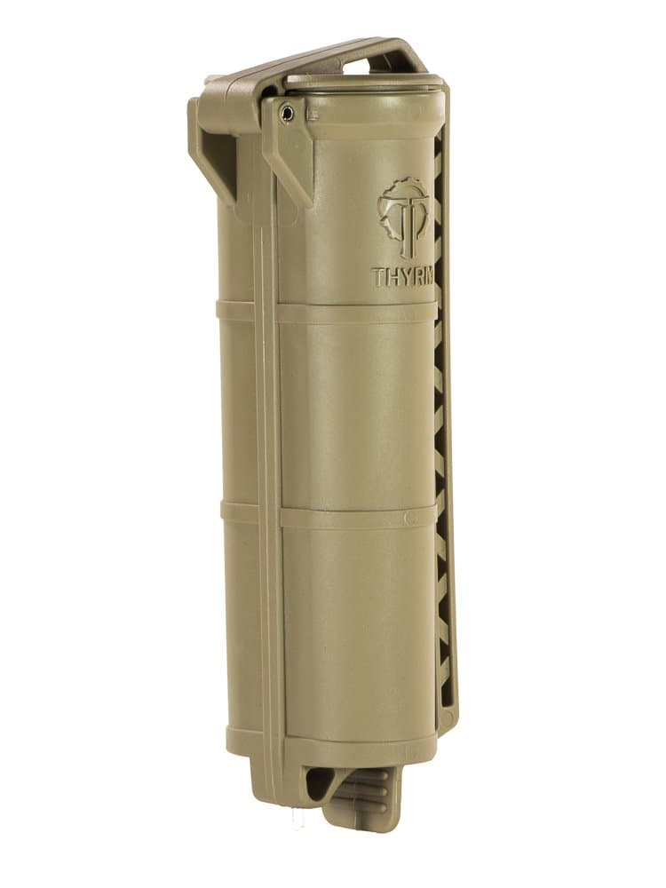 Thyrm CellVault XL Waterproof Battery Storage Case for AA, AAA, CR123, 18350, 18650 Batteries, MOLLE/PALS Mountable Battery Holder, Made in USA