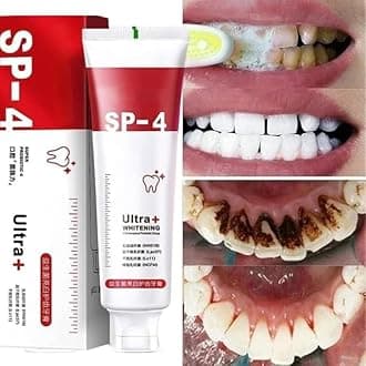 Original SP 4 Ultra Brightening Toothpaste Advanced Whitening Formula for Stain Removal and Enamel Protection-50gm Pack Of 1